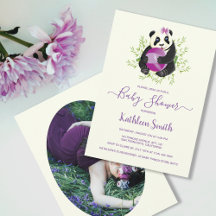 Soft Purple Cute Panda Party Supplies and Gifts