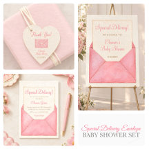 Special Delivery Envelope Baby Shower Collection