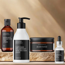 Two Tone Minimalist Cosmetics Packaging