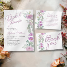 Boho Pink Floral & Eucalyptus Bridal Shower 