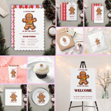 Minimalist Little One Gingerbread Baby Shower