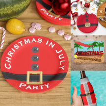 Santa Claus Christmas in July Party Supplies