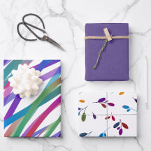 Jewel Tone Gift Wrapping Supplies