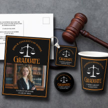 Black Orange Law School Graduation Party