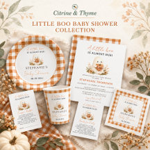 Little Boo Ghost Pumpkin Fall Baby Shower