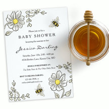Bee Baby Shower Set