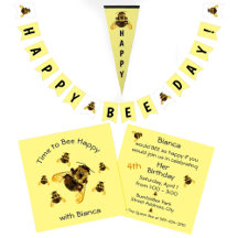 BumbleBee Bee Happy Birthday Party theme