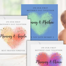 1st Mother's Day Card with Heart from Baby 2 Mummy