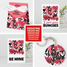 peach pink grunge valentine