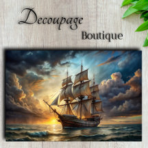 Maritime Voyages Decoupage Tissue Paper
