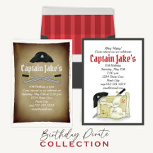 Minimalist Whimsical Pirate Adventures Fun 