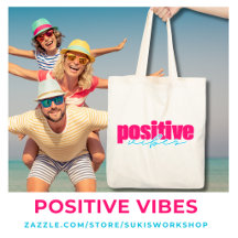 Positive Vibes Girly Pink & Teal Gifts Collection