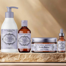 Soap and Cosmetics Labels with a Vintage Frame