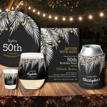 BLACK AND GOLD PALM BIRTHDAY COLLECTION