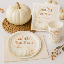 Little Pumpkin Fall Autumn Baby Shower Collection