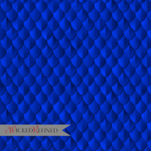 Dragon Scale Armor Cobalt Blue Monogram