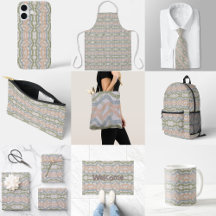 Watercolor Mopping Brushstrokes Pattern In Pastel 