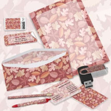 Marsala Leaves Stationery