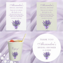 FLORAL LAVENDER BRIDAL SHOWER