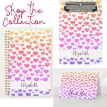 Trending Colorful Faux Glitter Hearts Design