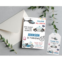 Police Officer Policeman Birthday Party