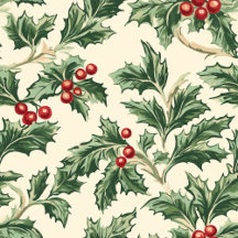 Vintage Christmas Holly Berries Personalized Gifts