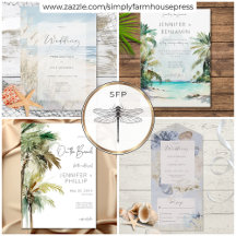 Beach, Water, Nautical & Tropical Invitations