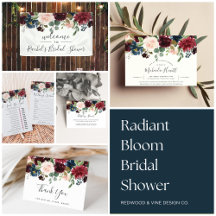 Radiant Bloom Bridal Shower Collection