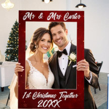 Couple 1st Christmas Together Name & Year Crimson 