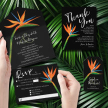 BIRD OF PARADISE TROPICAL WEDDING COLLECTION