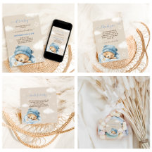 Bear On the Clouds Baby Boy Shower