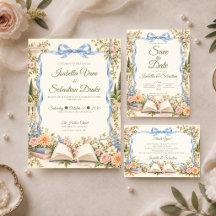 Romantic Book Lover Garden Wedding