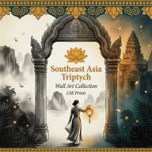 Southeast Asia Triptych Wall Art Collection