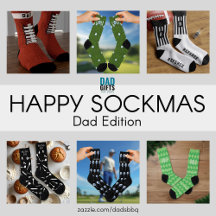 Happy Sockmas Dad Edition Socks for Him