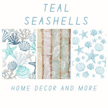 Teal Seashells
