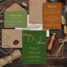 Olive Green Sage & Terracotta Wedding