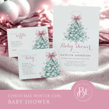 Christmas Winter Girl Baby Shower