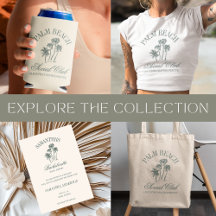 Retro Luxe Palm Tree Social Club Bachelorette