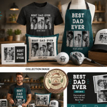 Best Dad Ever Custom Photo Collage
