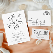 Modern Script Typography Joyful Wedding