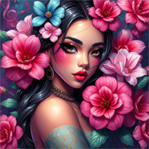 Hispanic and Latino Anime Woman 