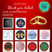 Wedding thank you label