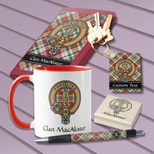 Clan MacAlister Dress Tartan and Crest Collection