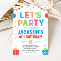 Simple Colorful Birthday Party