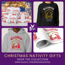 CHRISTMAS NATIVITY FAMILY Glitter Gift Ideas