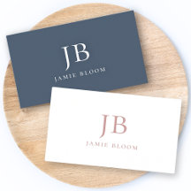 Professional Modern Classic Two Initial Monogram