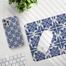 Blue Azulejo Portuguese Tiles Style 04 Collection