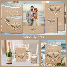 Beach Wedding-Sand Hearts