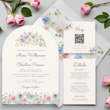 Country chic pastel roses wedding collection 