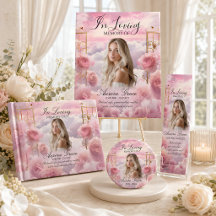Pink Roses Celebration of Life Collection
